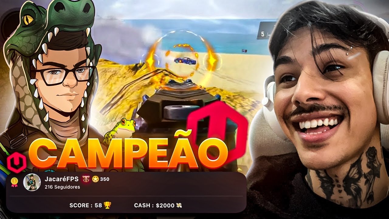 o MELHOR JOGADOR do MUNDO de COD BATTLE ROYALE! 🐊🔥 REAGINDO AO @JACARÉFPSS CAMPEÃO DO CAMP R$ 12K!