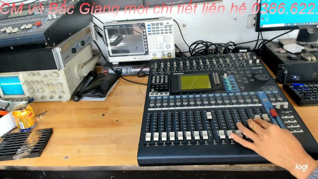 Test v&agrave; gửi mixer Yamaha 01V96vcm cho anh sang (quy nhơn)