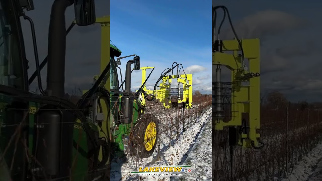 Vineyard Pruning with John Deere 5125R and Collard PrePruner