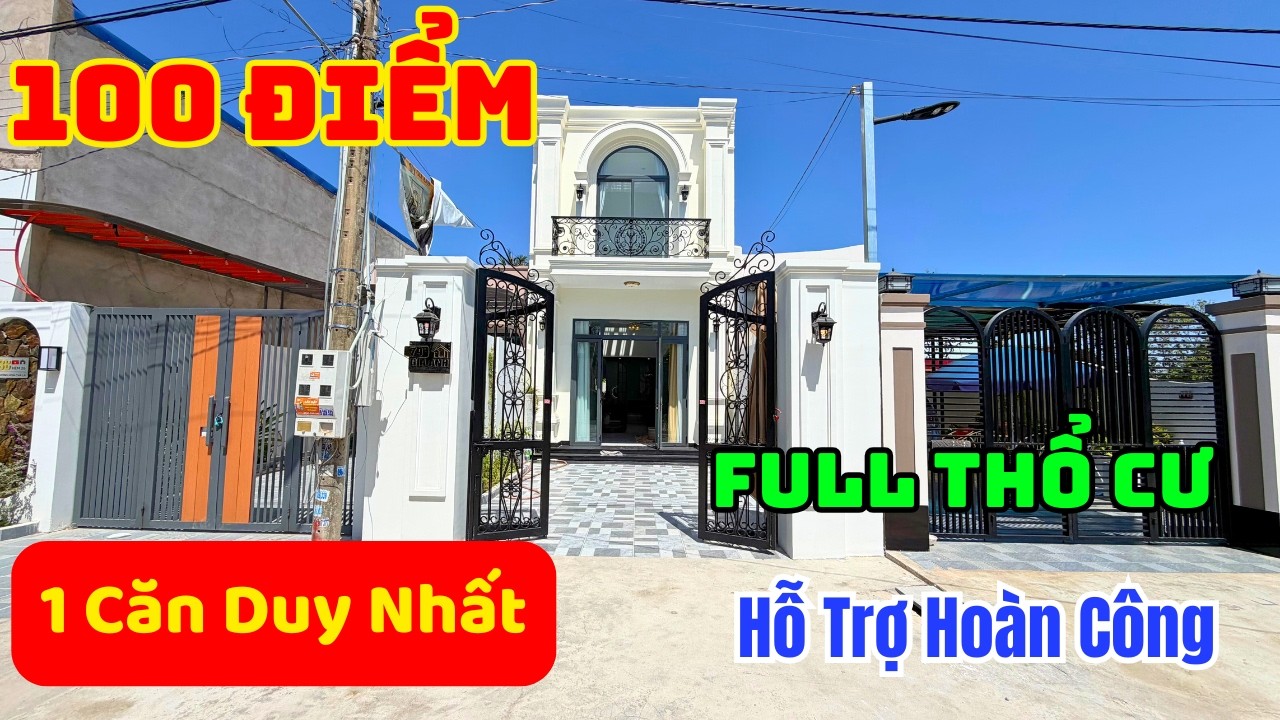 BAO HOÀN CÔNG !! 1 Căn Duy Nhất Cách Chợ Long Hoa 2km DECOR Siêu Sang