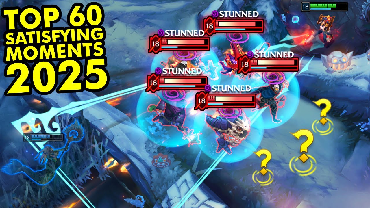 TOP 60 MOST SATISFYING LEAGUE OF LEGENDS CLIPS OF 2025!