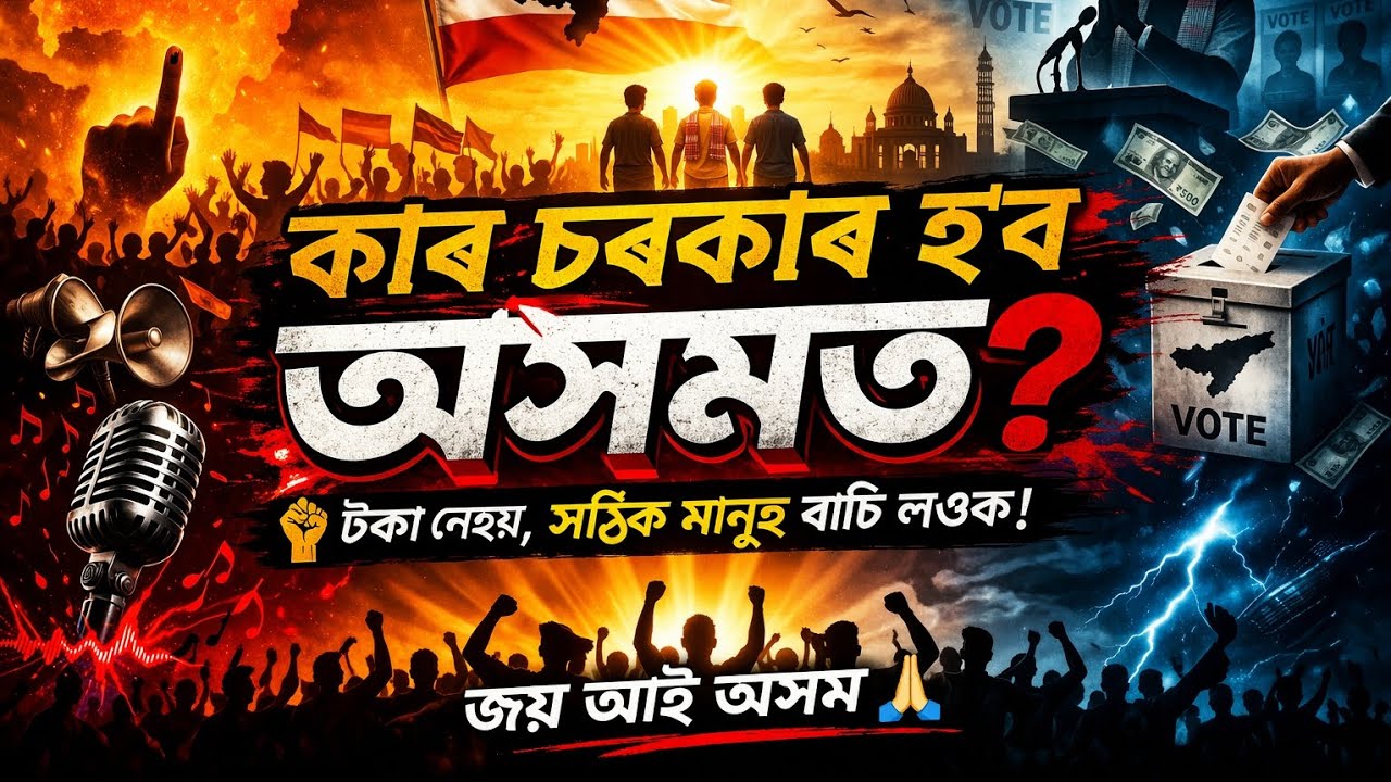 কাৰ চৰকাৰ হ&rsquo;ব অসমত | Election Awareness Song 2026 | Assamese Song