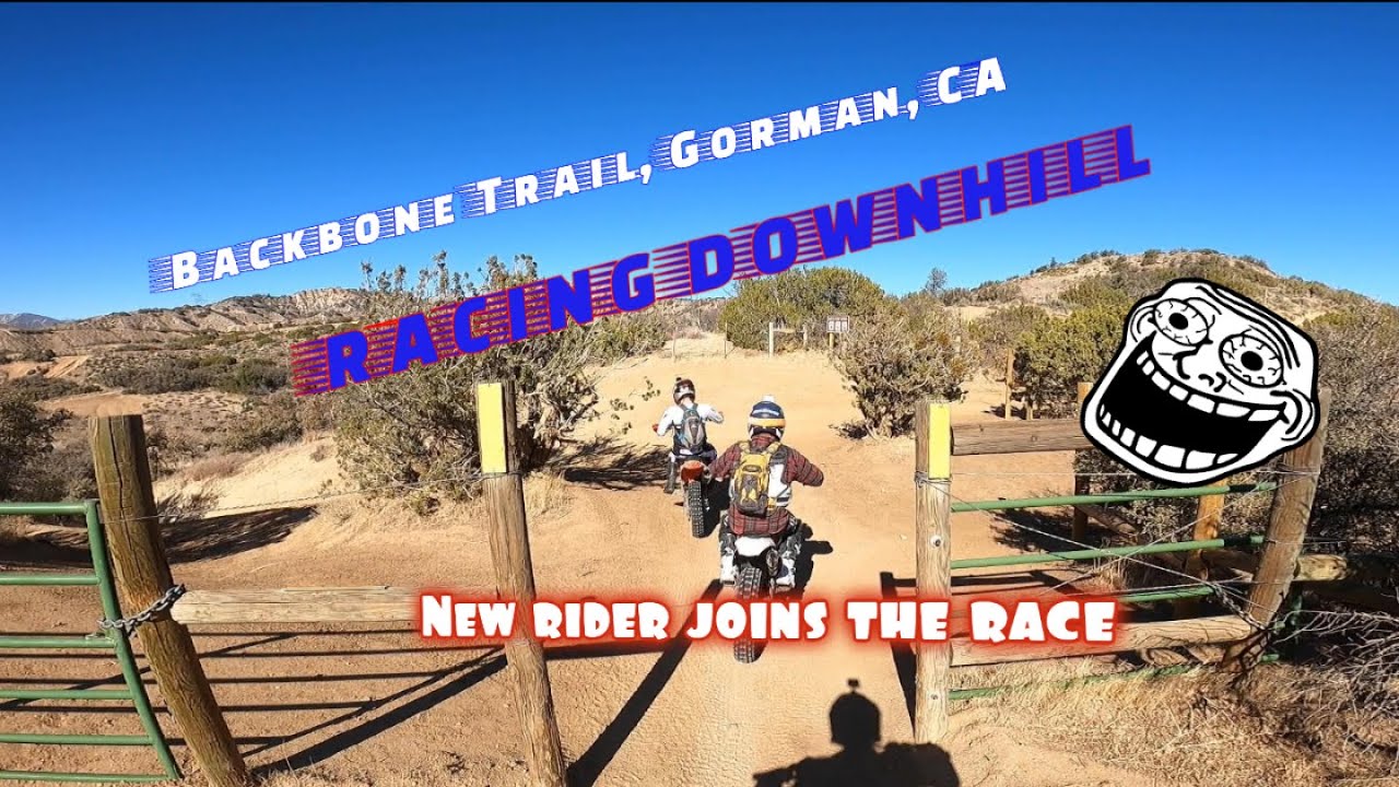 DOWNHILL RACING on the Backbone Trail in Gorman, CA