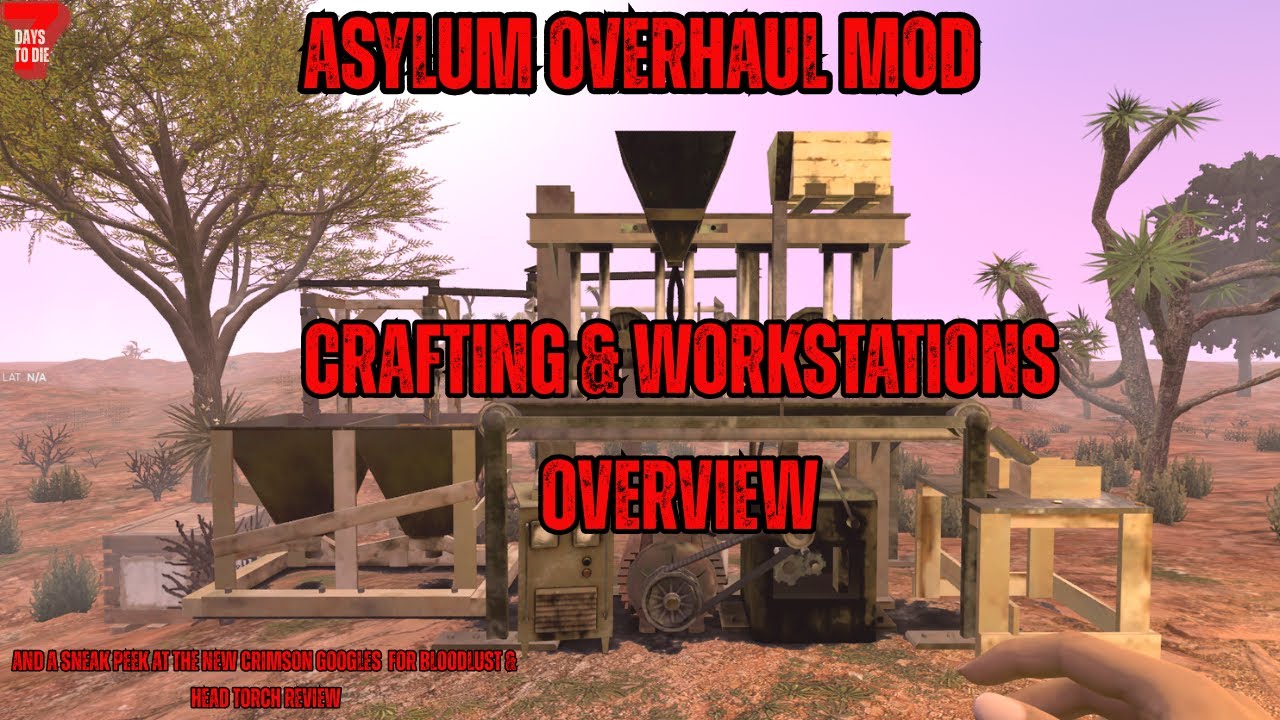 Every Crafting Station in Asylum Overhaul 2.5 | Workbenches, Ores, Forges & Best Head Torch