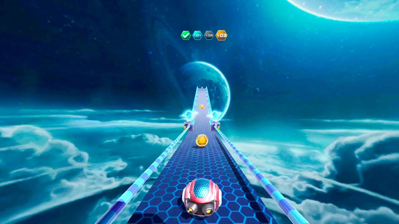 Space Rolling Balls Race Level 101-120 Let's go!