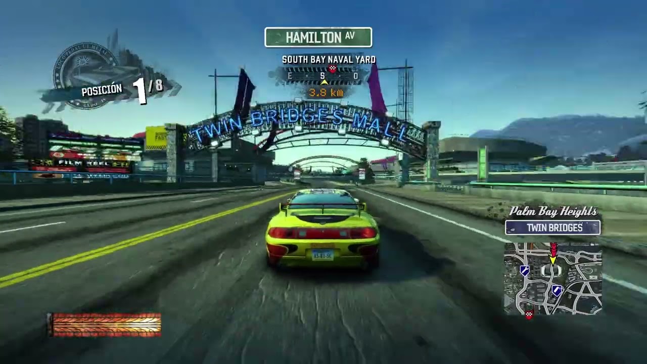 CARRERA AL SUROESTE A SOUTH BAY NAVAL YARD (BurnOut Paradise)