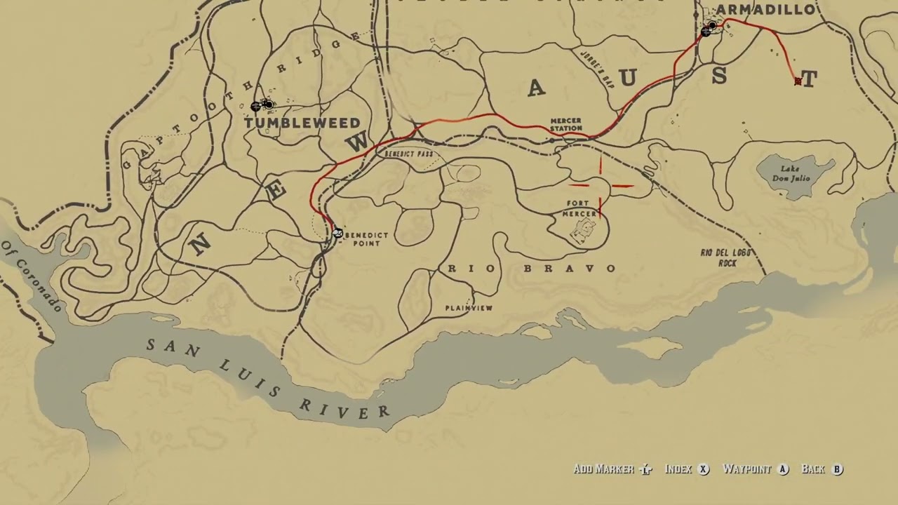 rdr2 - Elemental Trail Treasure Hunt - Crow's Beak Trinket