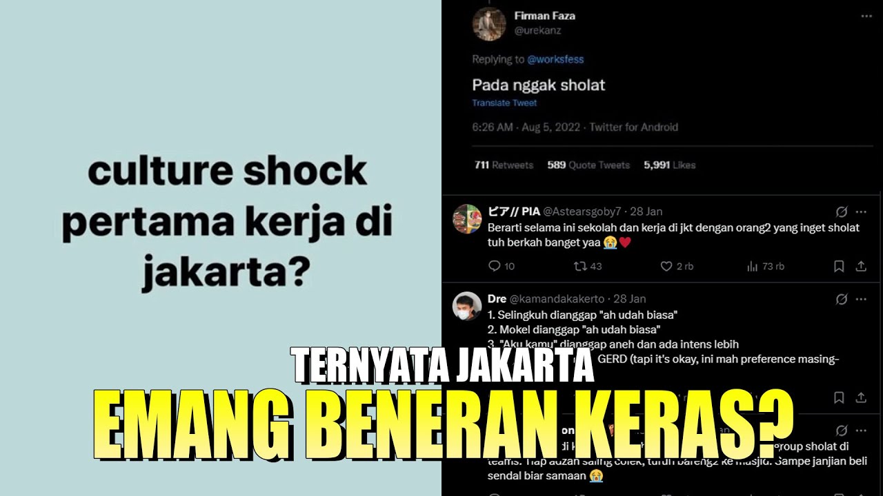 Tiba-tiba pada ngomongin culture shock di Jakarta