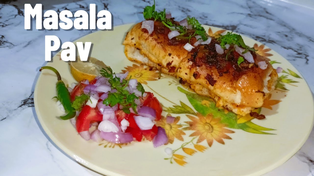 Masala Pav Recipe | Mumbai Street Style |  #lunchelunch #masalapav