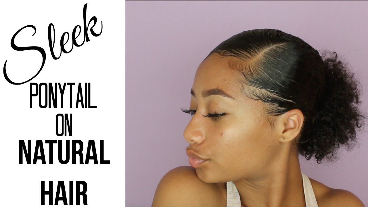Sleek Ponytail on Natural Hair |Tatyana Celeste ❤︎