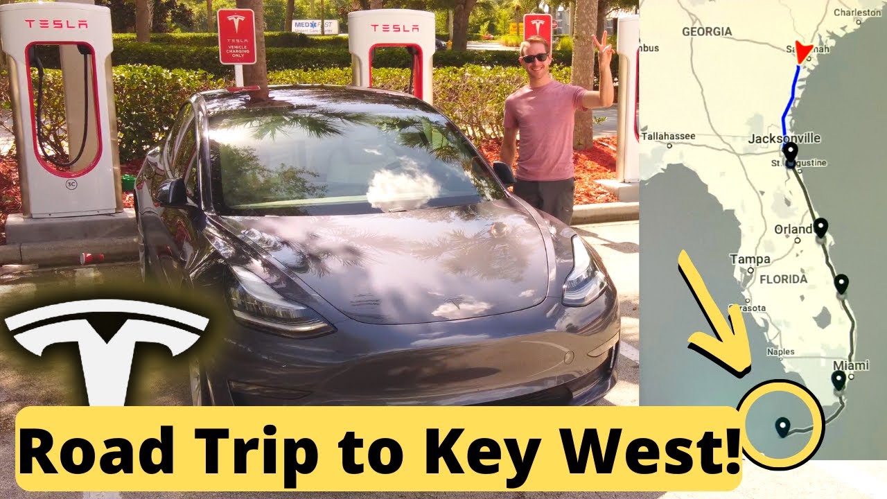 650 Mile Tesla Model 3 Road Trip to Key West Florida ☀️🌴