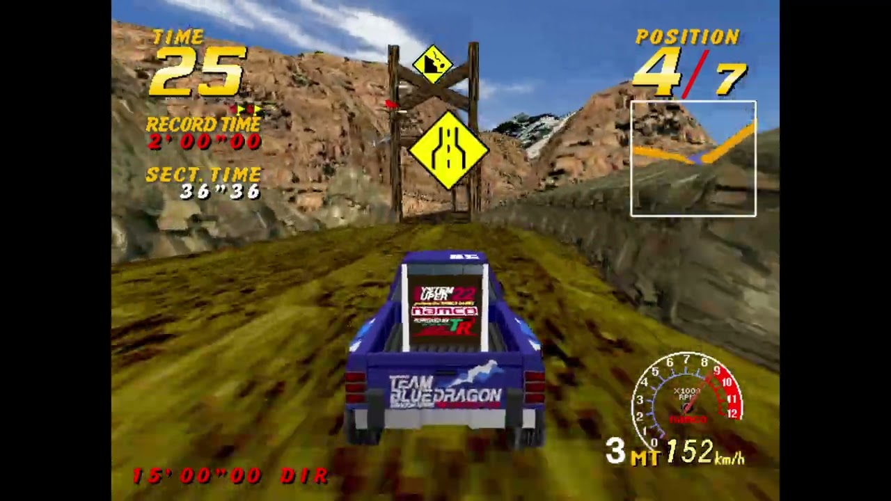 Dirt Dash 1995 Namco Blue Dragon MT City Playthrough 6