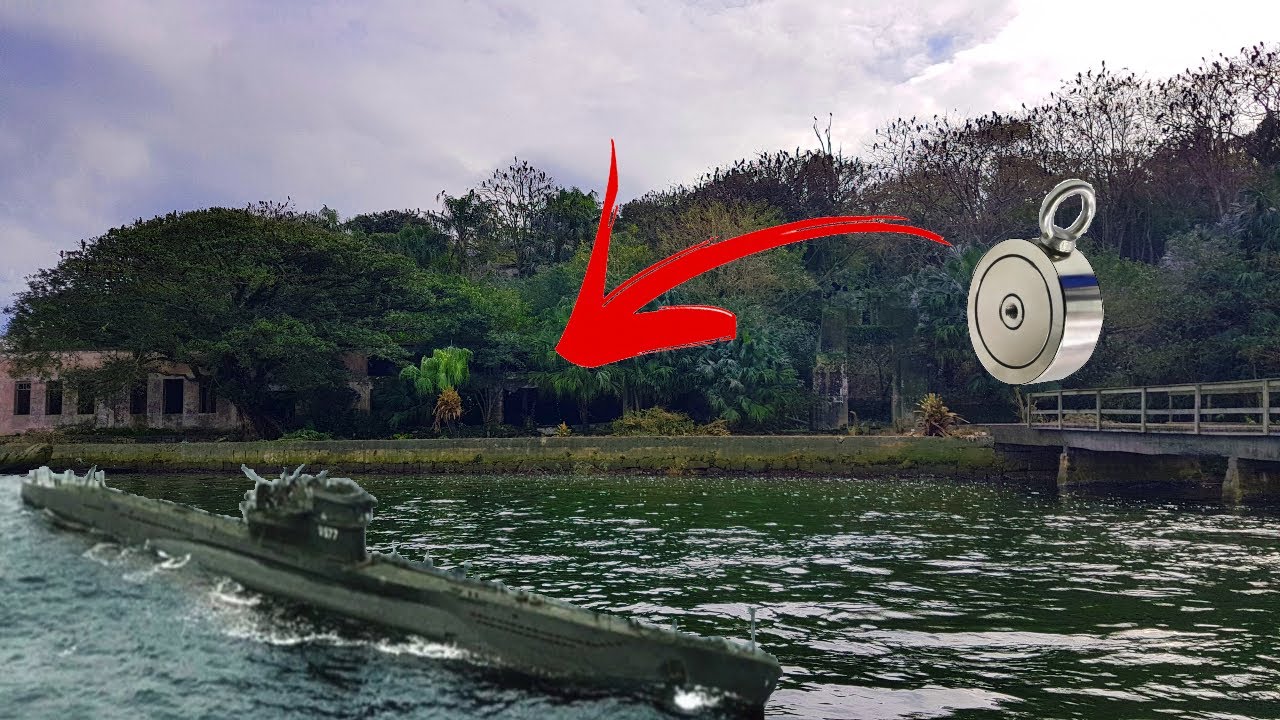 PESCA MAGNÉTICA na Base NAZISTA ! Super Imã Magnético