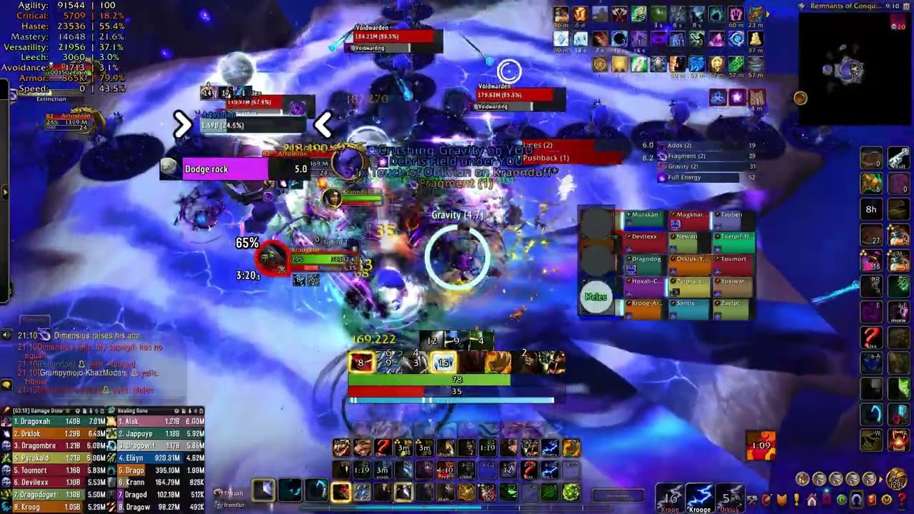 Nameless vs Dimensius, the All-Devouring Mythic - Druid tank POV
