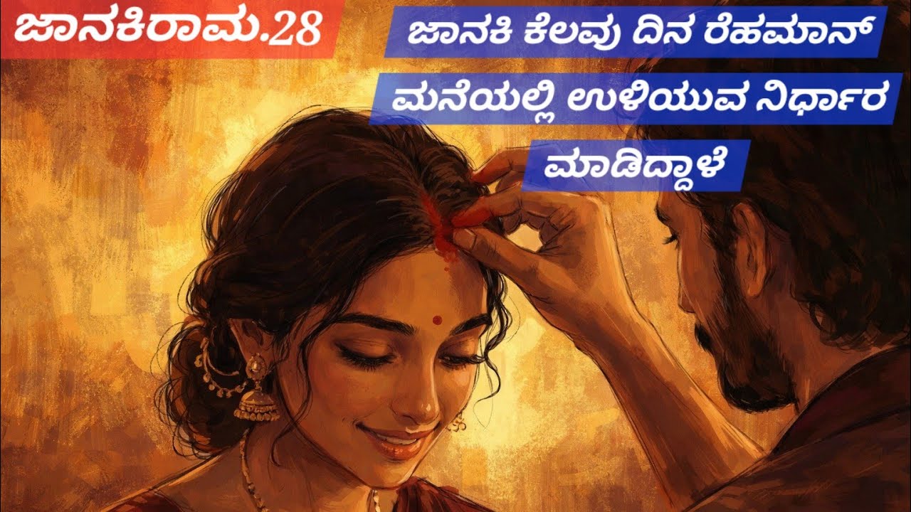 ಜಾನಕಿ ರಾಮ.28 ರೆಹಮಾನ್ ಬಲವಂತಕ್ಕೆ ಅವರ ಮನೆಯಲ್ಲಿ ಉಳಿಯುವ ನಿರ್ಧಾರ ಮಾಡಿದ್ದಾಳೆ ಜಾನಕಿ 