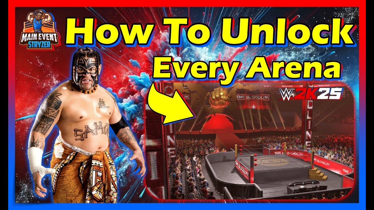 WWE 2K25 Как открыть каждую арену!