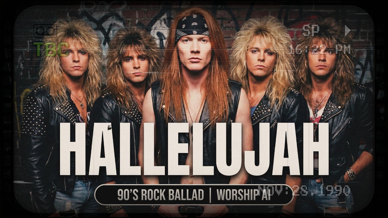 Hallelujah (Leonard Cohen) - 90’s Rock Ballad | Worship AI