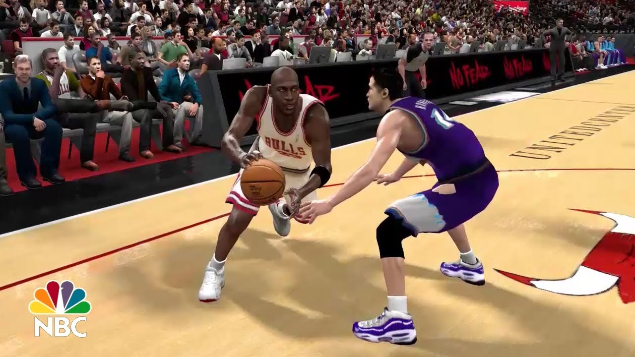 NBA 2K10 (PC) - Bulls vs. Jazz - 96-97 Roster - Michael Jordan & Scottie Pippen vs Stockton & Malone
