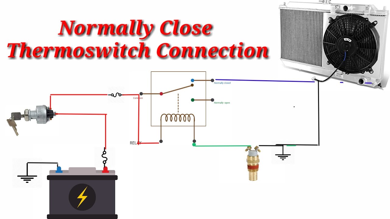 Paano Ba Ang Connection Ng Normally Close Thermoswitch or ECT Engine Coolant Temperature