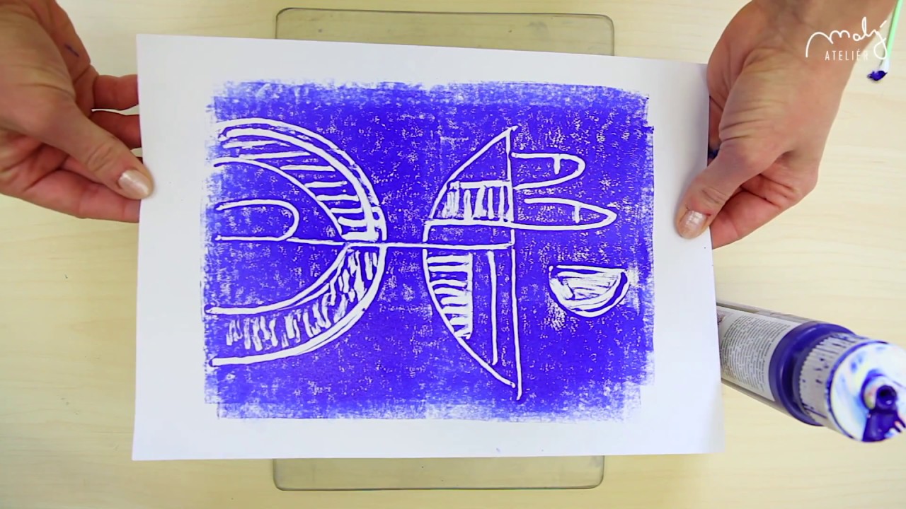 Monotypia pre každého - Monotype/monoprint