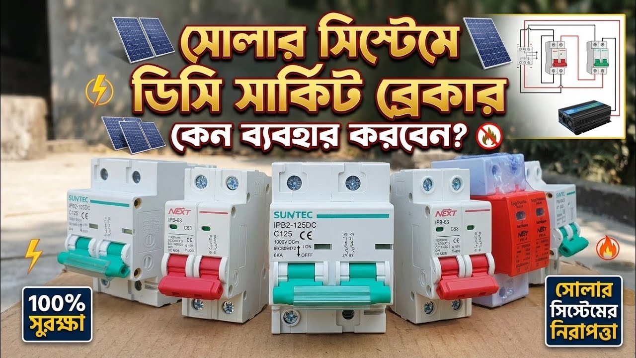 ডিসি সার্কিট ব্রেকার কেন ব্যবহার কোরবেন?Why use a DC circuit breaker?