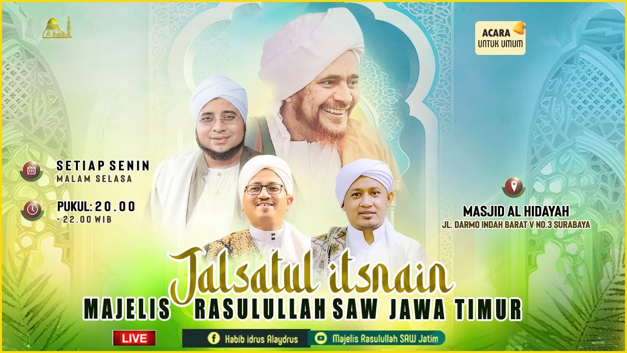 🔴 SIARAN LANGSUNG - JALSATUL ITSNAIN MAJELIS RASULULLAH SAW JAWA TIMUR - 10/11/2025