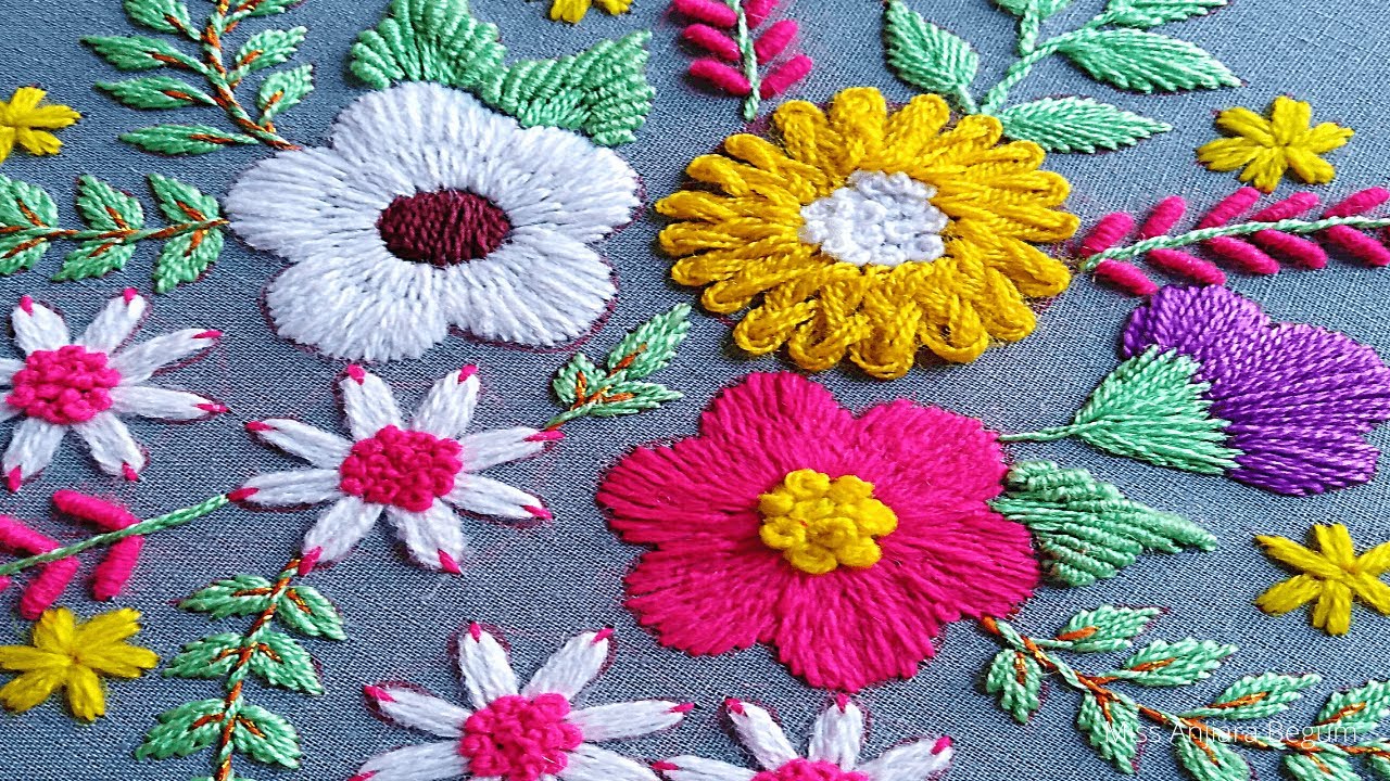 Embroidery Hoop Art, Hand Embroidery Classical shot, Embroidery at Home, Traditional Hoop Work-248