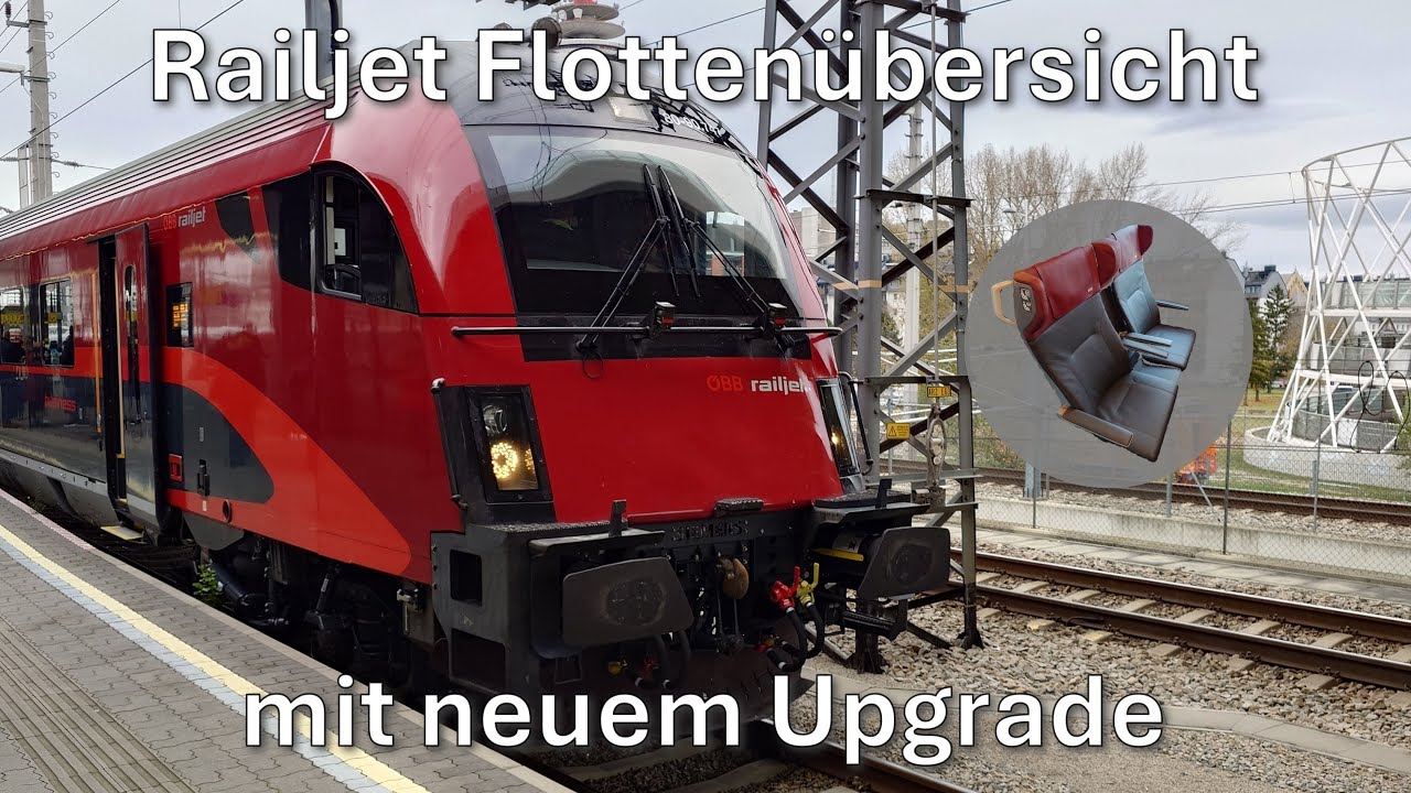 Railjet fleet overview and the new Railjet upgrade