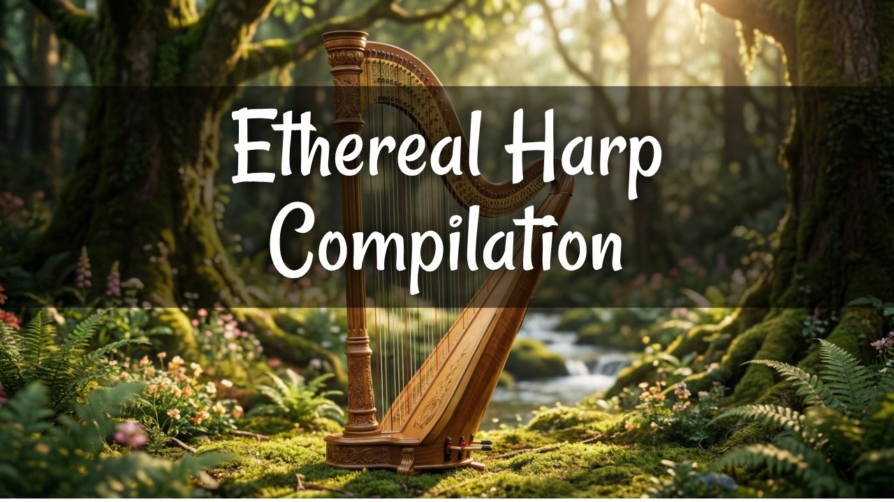 Ethereal Harp Compilation 🌊 Healing Ambient Music for Deep Relaxation