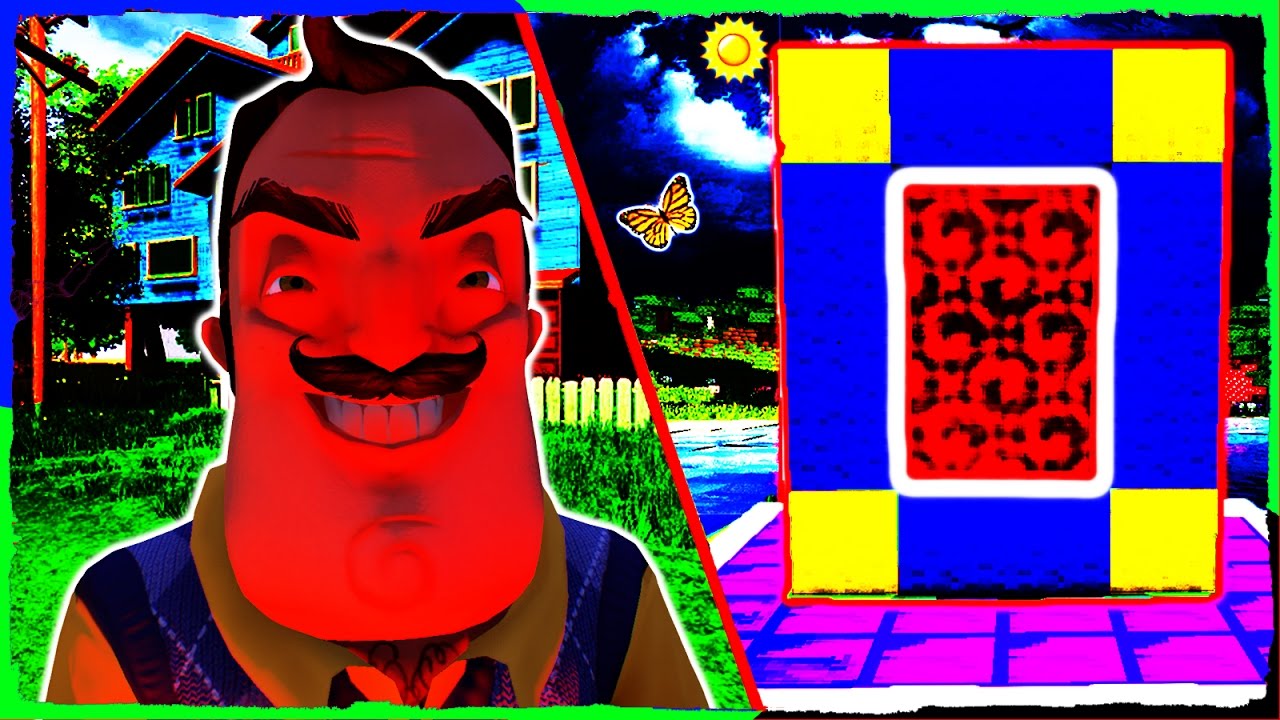 Minecraft HELLO NEIGHBOR - How to Make a Portal to ALPHA 4