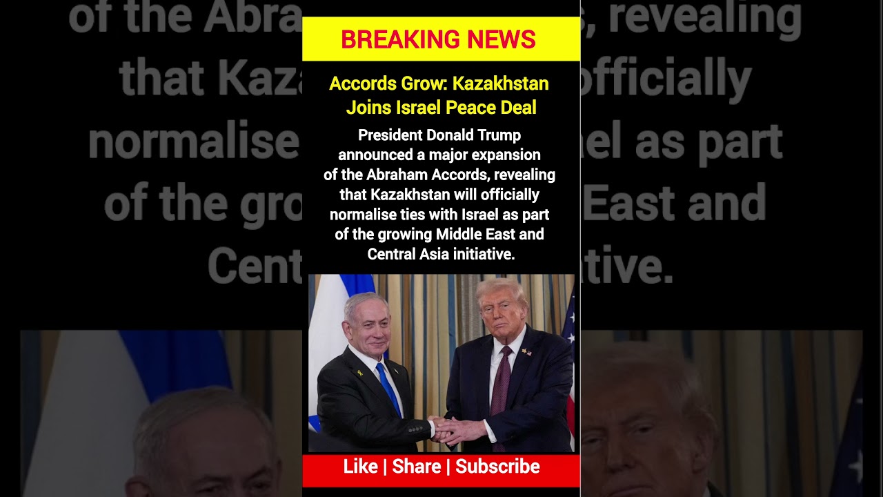 Trump Expands Abraham Accords: Kazakhstan Joins Israel Peace Deal 🇮🇱🇰🇿 | Daily GK | #trump #israel