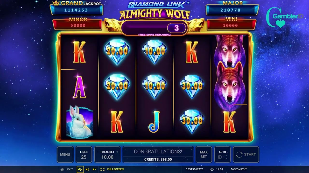 Diamond Link: Almighty Wolf by Greentube Video Review | GamblerID