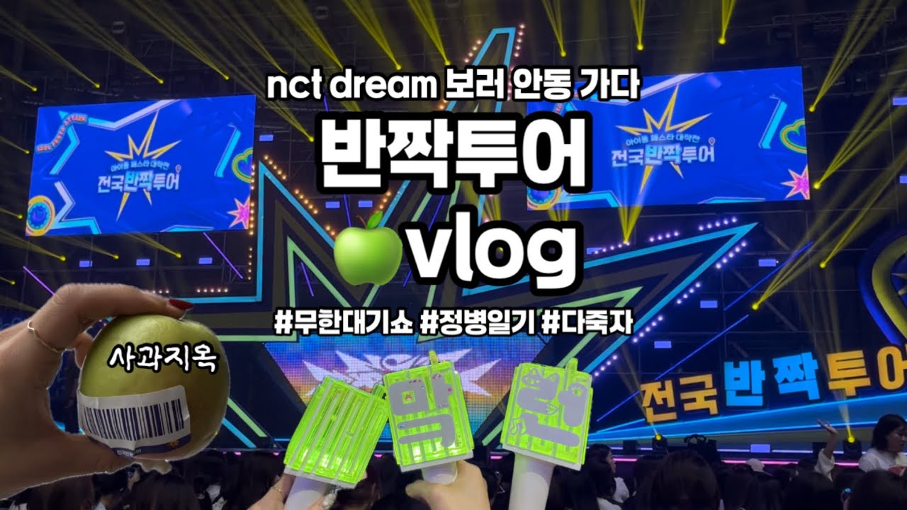 990원 내고 조울증 체험하기 / 엔시티드림 안동 반짝투어 브이로그🍏 / 시즈니 브이로그