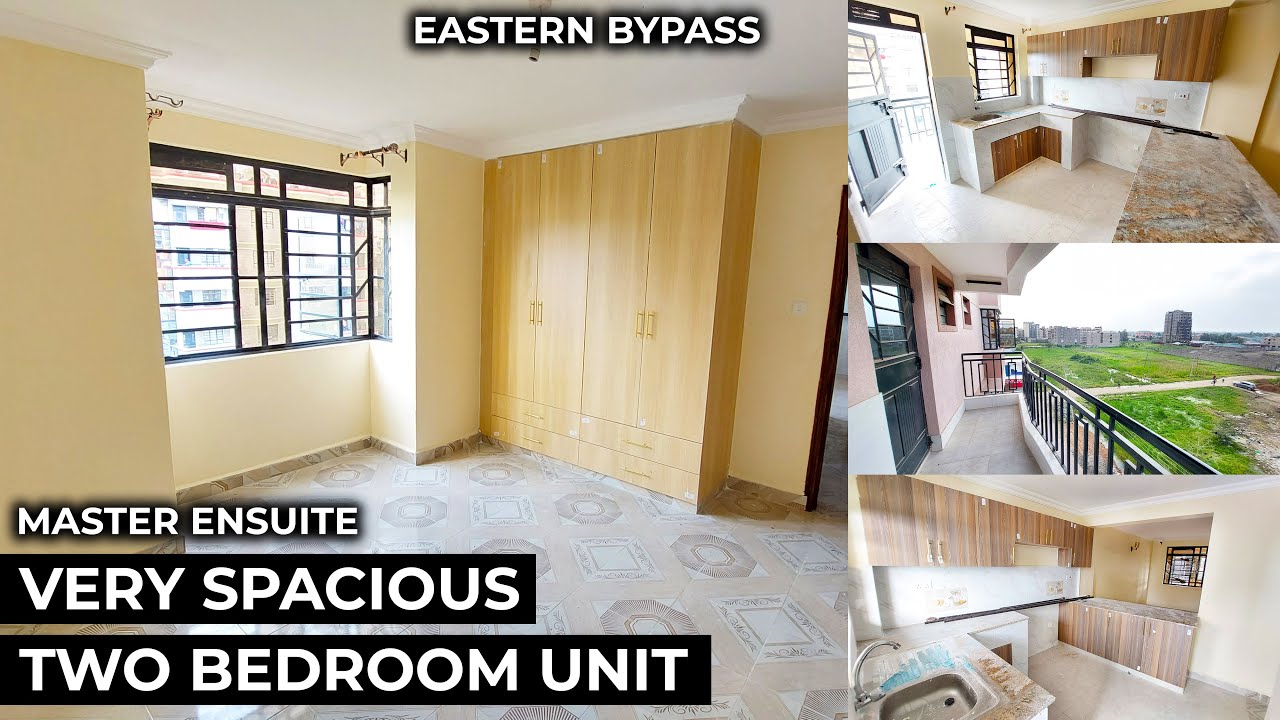 VERY SPACIOUS TWO BEDROOM MASTER ENSUITE APARTMENT UNIT | RUIRU EASTERN BYPASS OPEN KITCHEN