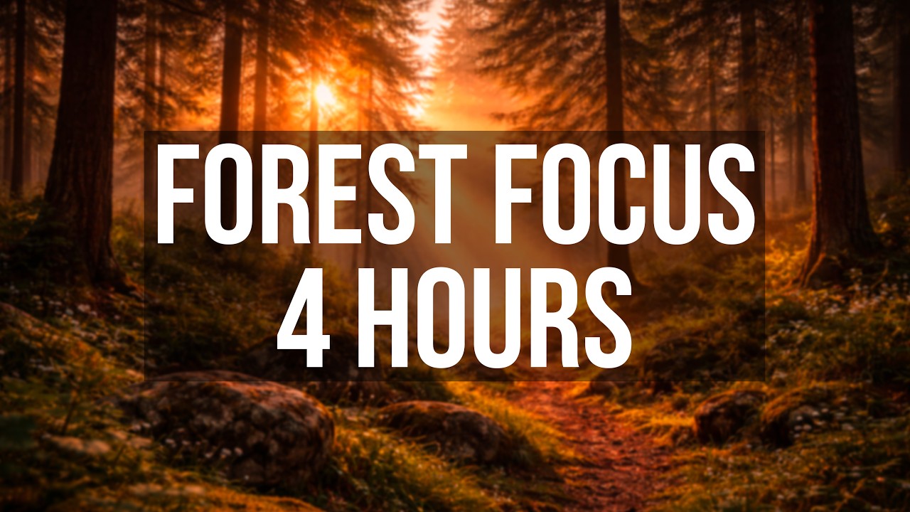 4-Hour Forest Sunrise Sounds 🌲 Birds Singing for Focus, Study, Relax & Sleep