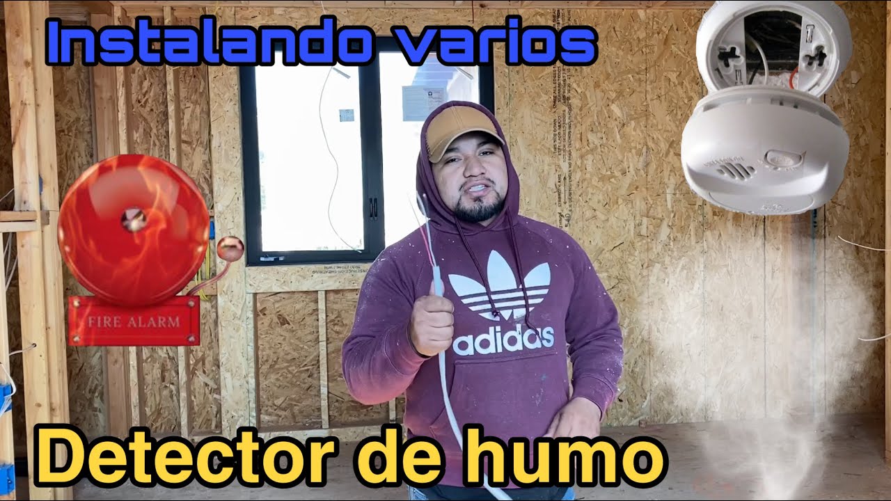 como conectar varios DETECTOR DE HUMO    (smoke detector) paso a paso