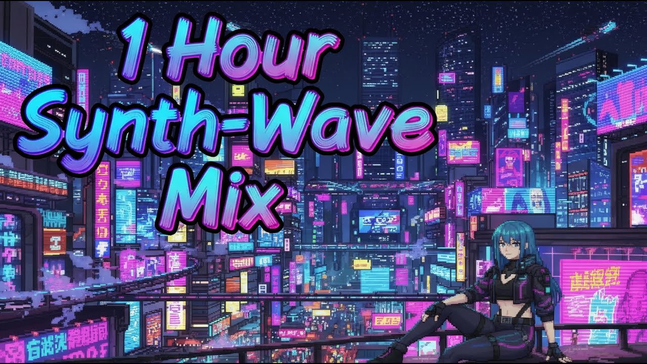 𝗡 𝗘 𝗢 𝗡 𝗙 𝗨 𝗡 𝗞 𝗖 𝗜 𝗧 𝗬 | 1 Hour 1990's Synth-Wave Adventure