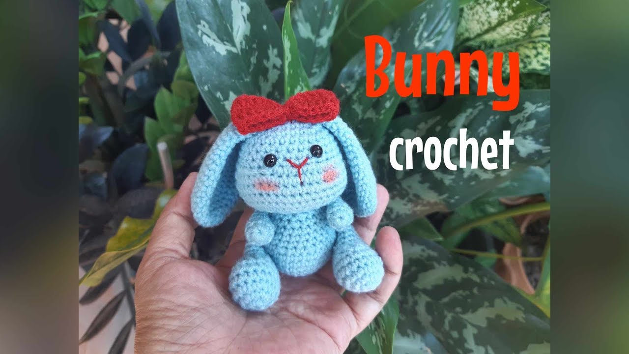 EP.367 สอนถักตุ๊กตากระต่ายโครเชต์  /How to crochet bunny  amigurumi ./Free pattern.