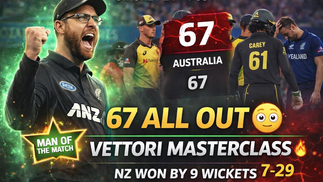 NZ DESTROY AUS for 67 😳 | VETTORI MASTERCLASS 🔥 | Cricket 24 PS5 Highlights