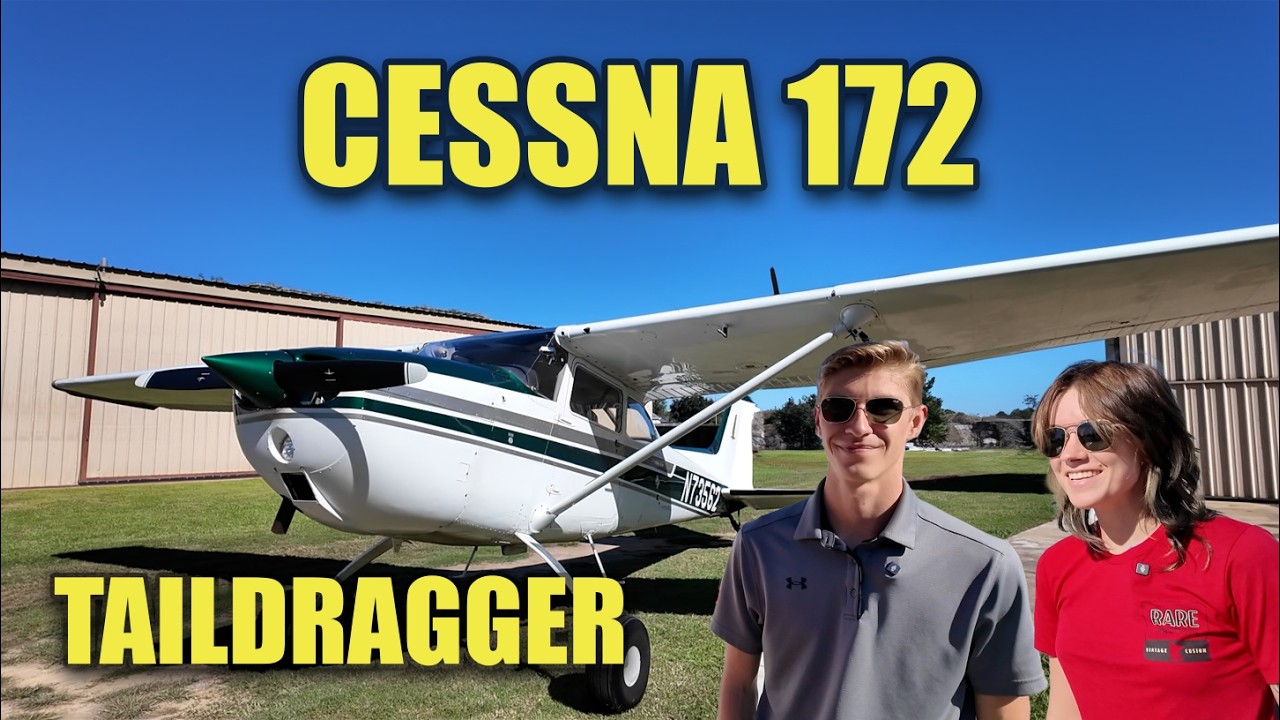 Укрощение Cessna 172 Taildragger!