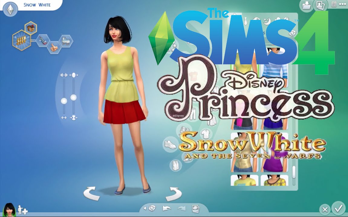Sims 4 I Disney Challenge I Let's Play Season 1 Part 1  Snow White