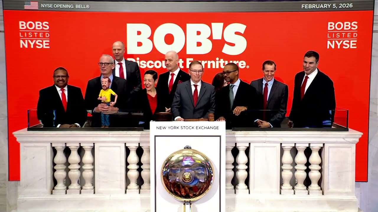 Bob’s Discount Furniture (NYSE: BOBS) Rings The Opening Bell®