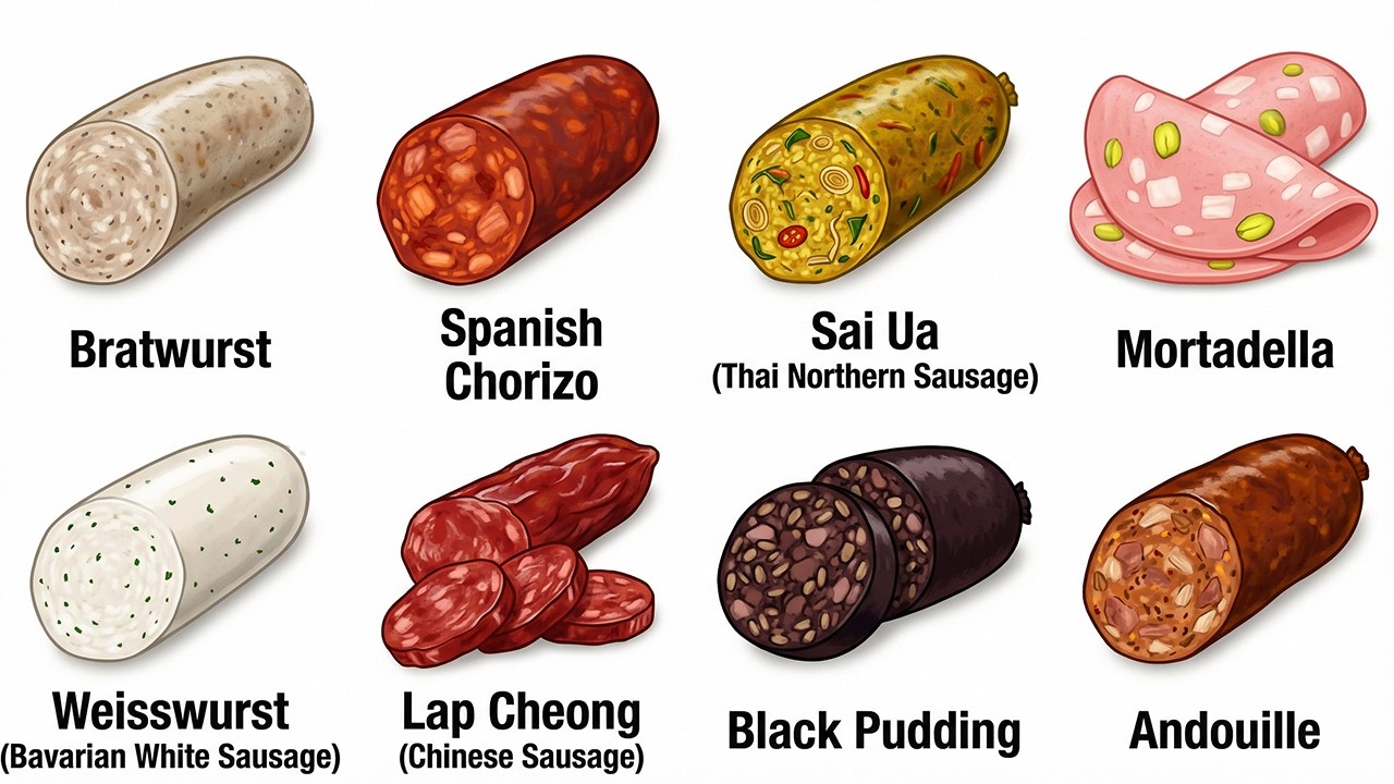 Every Sausage Explained In 8 Minutes