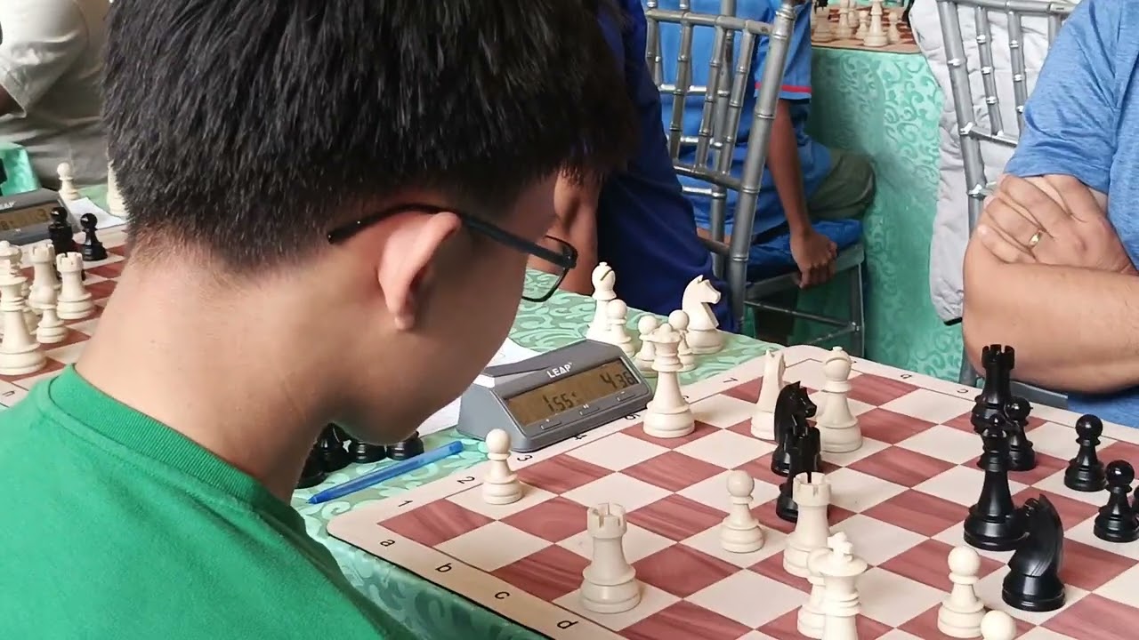 Phil  Casiguran vs IM Dableo. Round 5 open  Rapid 9th go Palarong Ahedres chess, Baguio chess