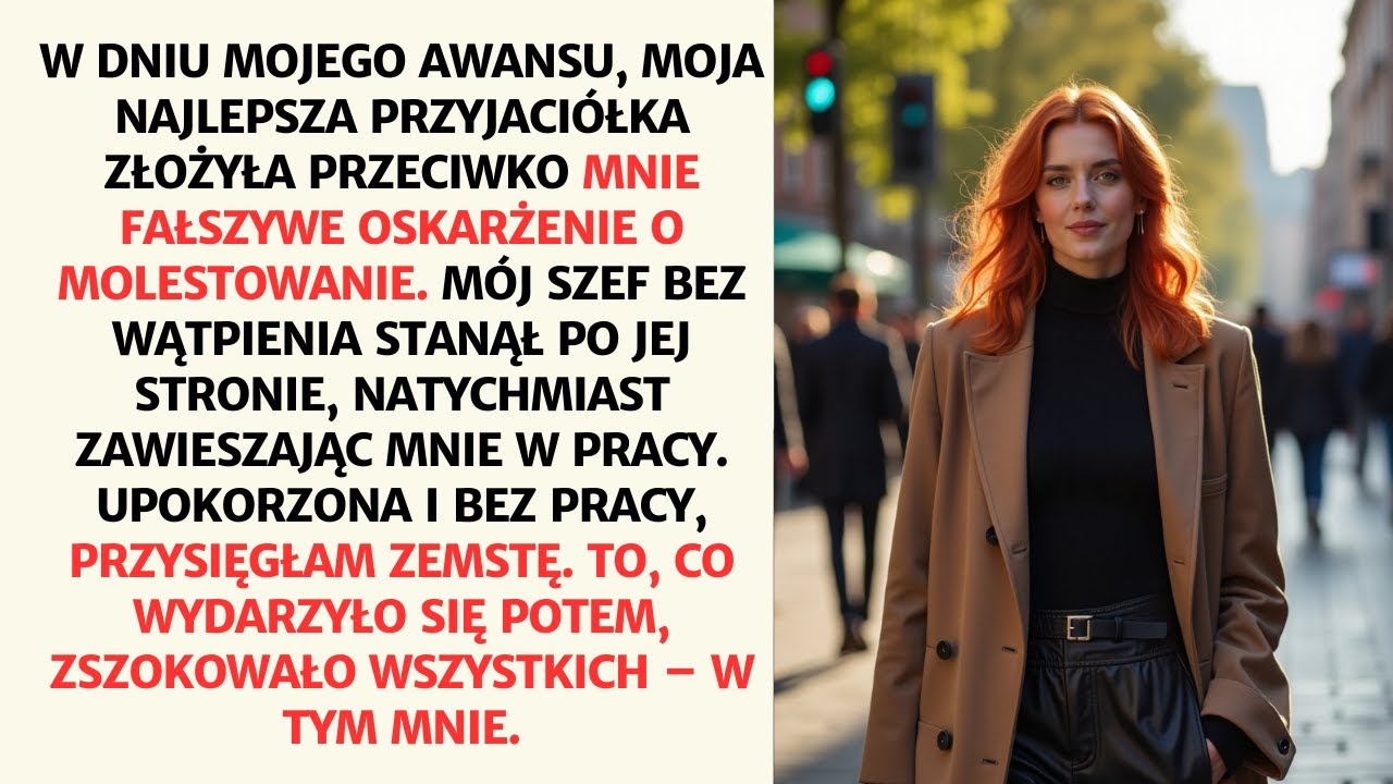 Moja najlepsza przyjaci&oacute;łka złożyła fałszywe oskarżenie w dniu mojego awansu. Moja zemsta zszokowała
