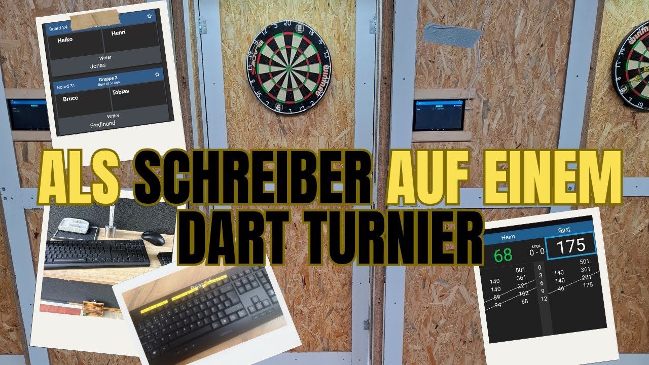 Schreiben im Darts und auf einem Dart Turnier - Anleitung für das erste Mal