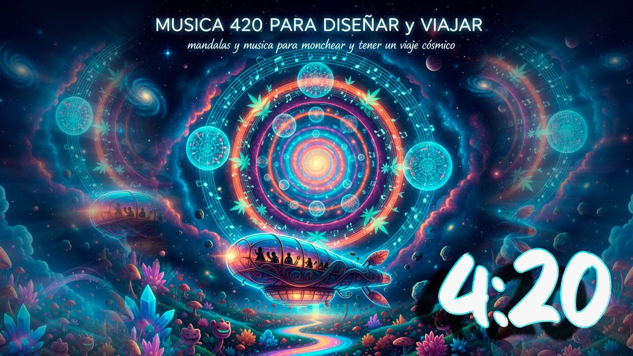 VIAJE SONORO 420 🌿 MUSICA REGGAE PARA DISEÑAR, CREAR Y FLOTAR. musica para relajarse con MANDALAS