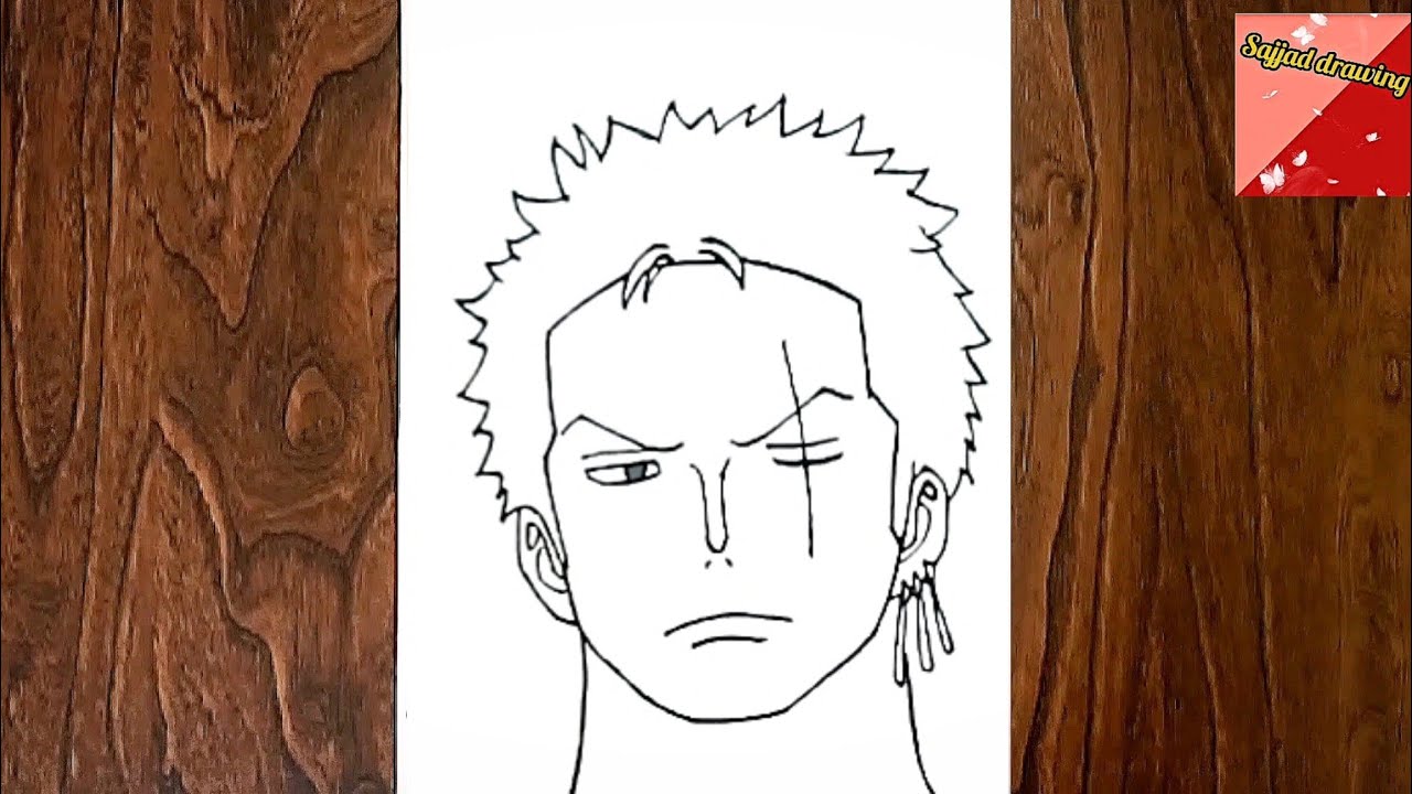 How to draw Zoro anime (step by step tutorial)