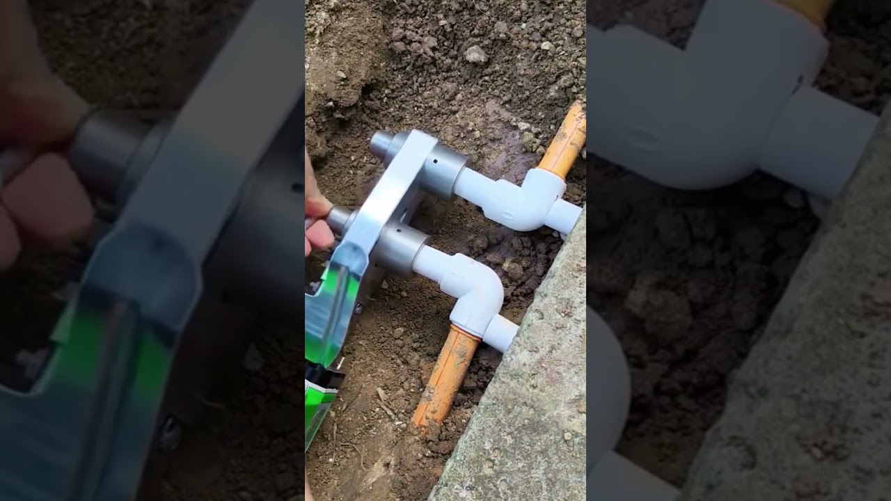 Double Ended Hot Melt Pipe Tool for Fast Pipe Joining 🔧🔥 #plumbing #DIY✅