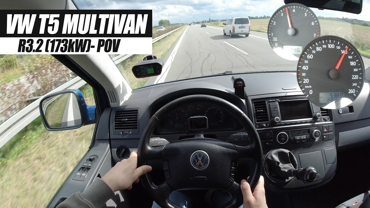 VW T5 V6 R32 4MOTION (173kW) | POV Test Drive
